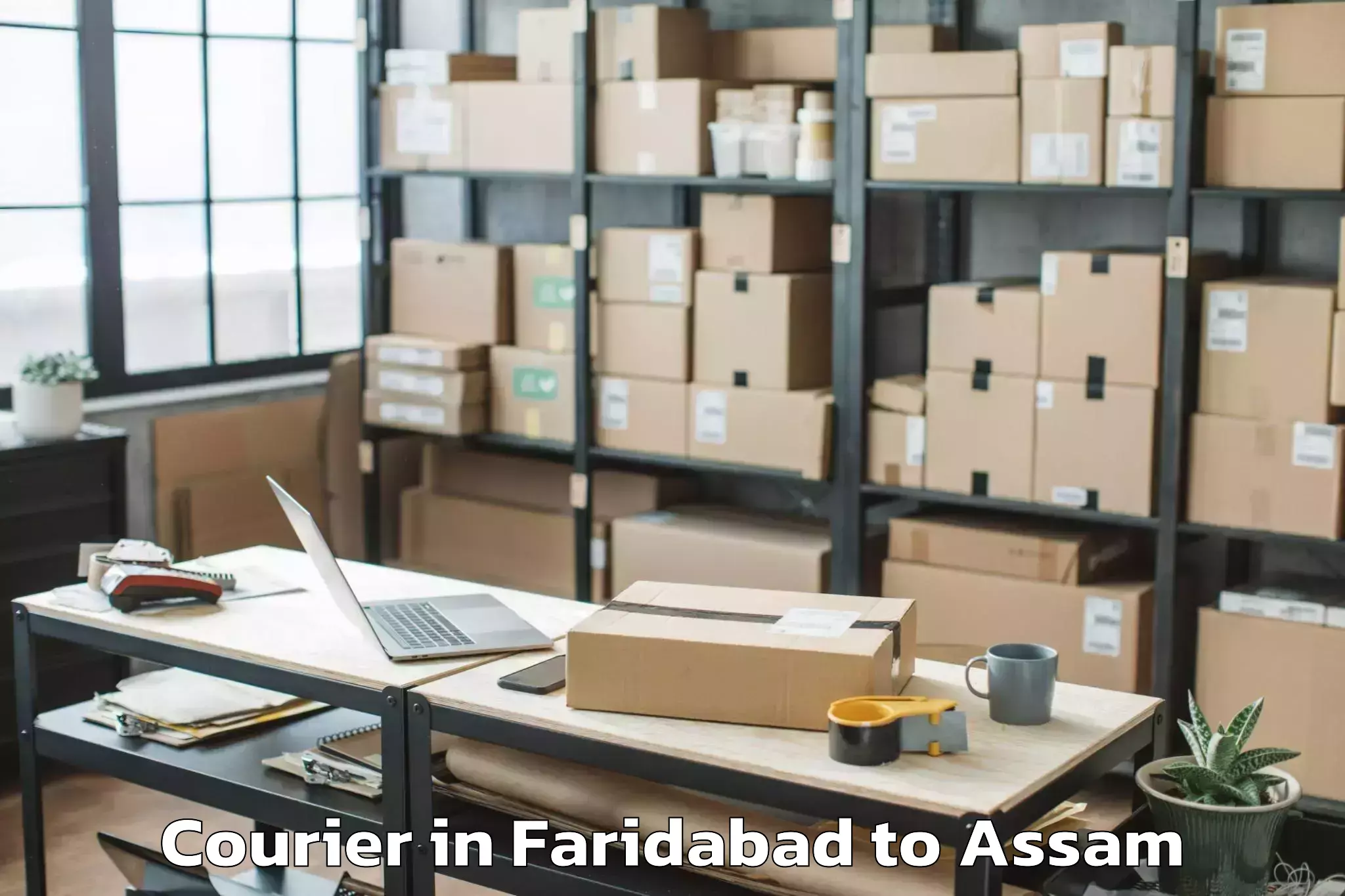 Easy Faridabad to Azara Courier Booking